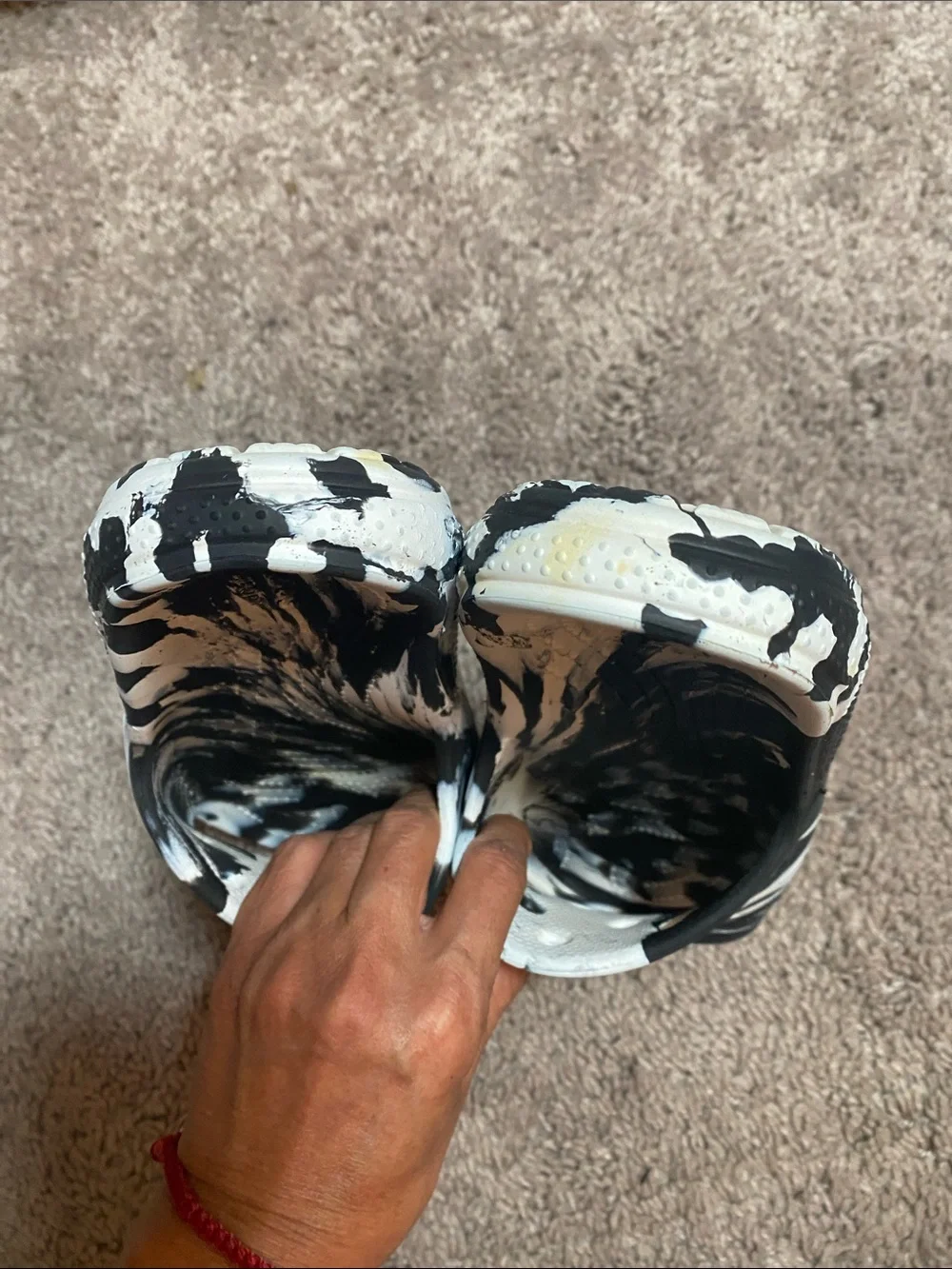 CROCS Classic marble Swirl Slide Sandals slip ons for Women